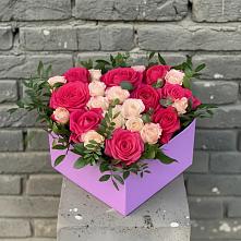 Цветочная композиция из Розы в коробке #REPLACE_PRED# Коммунистический