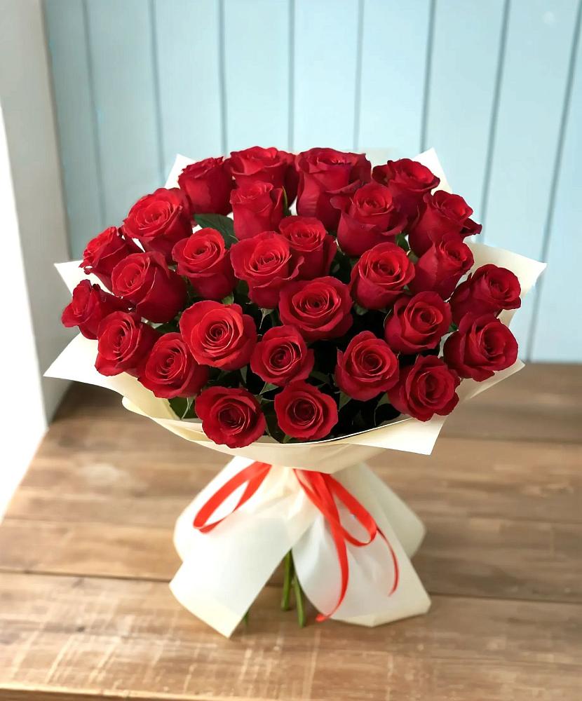 Букет 29 Красных роз в Коммунистический
