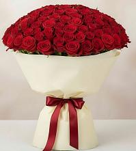 Букет 101 Красная роза Милано в Коммунистический