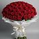 Букет 101 Красная роза Блэк Мэджик в Коммунистический