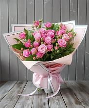 Букет Розовый кустик #REPLACE_PRED# Коммунистический