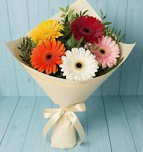 Букет цветов из:  Герберы в Коммунистический