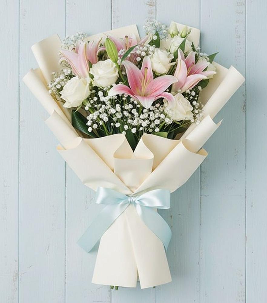 Букет цветов из: Лилии в Коммунистический