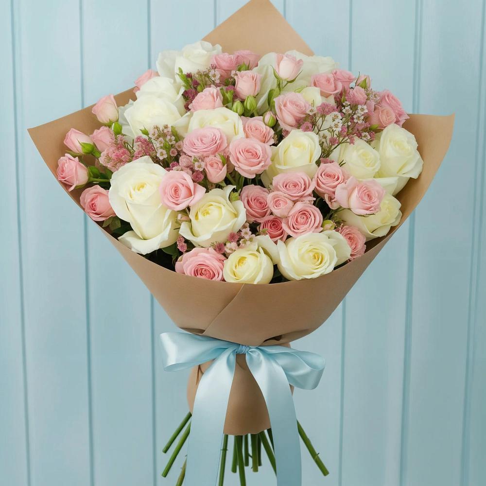 Букет цветов из: Розы в Коммунистический