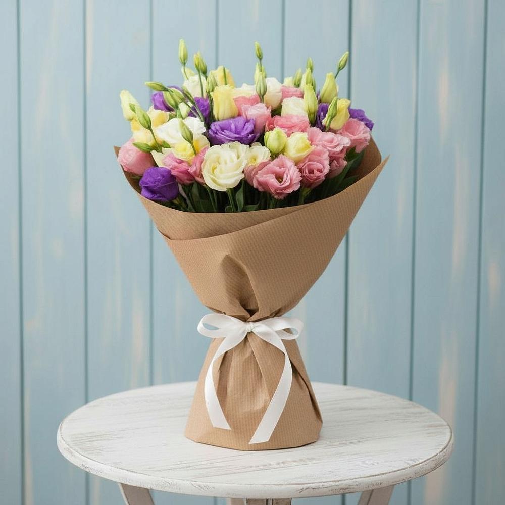 Букет цветов из: Лизиантусы в Коммунистический