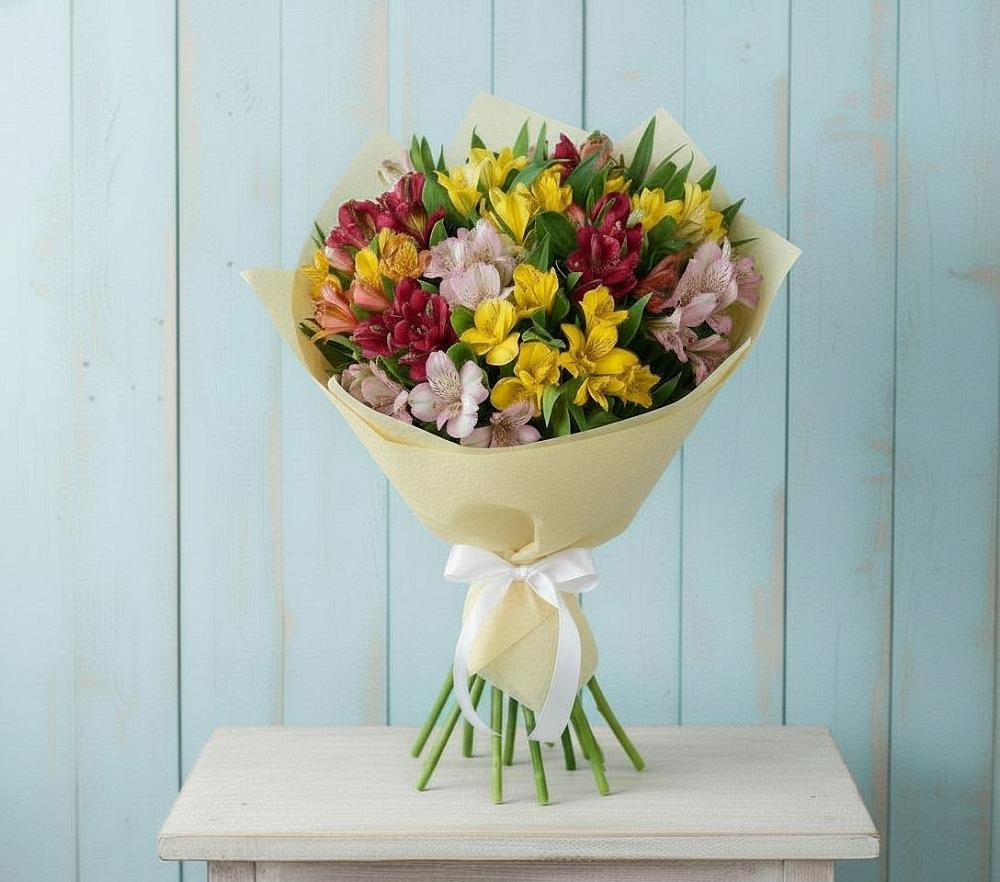 Букет цветов из: Альстромерии в Коммунистический